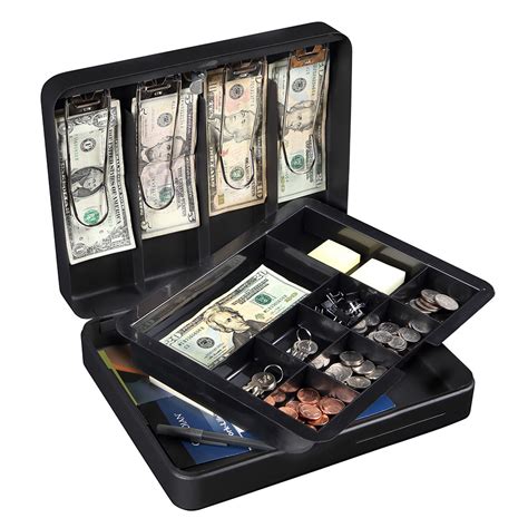 honeywell deluxe steel cash box|cash box with deposit slot.